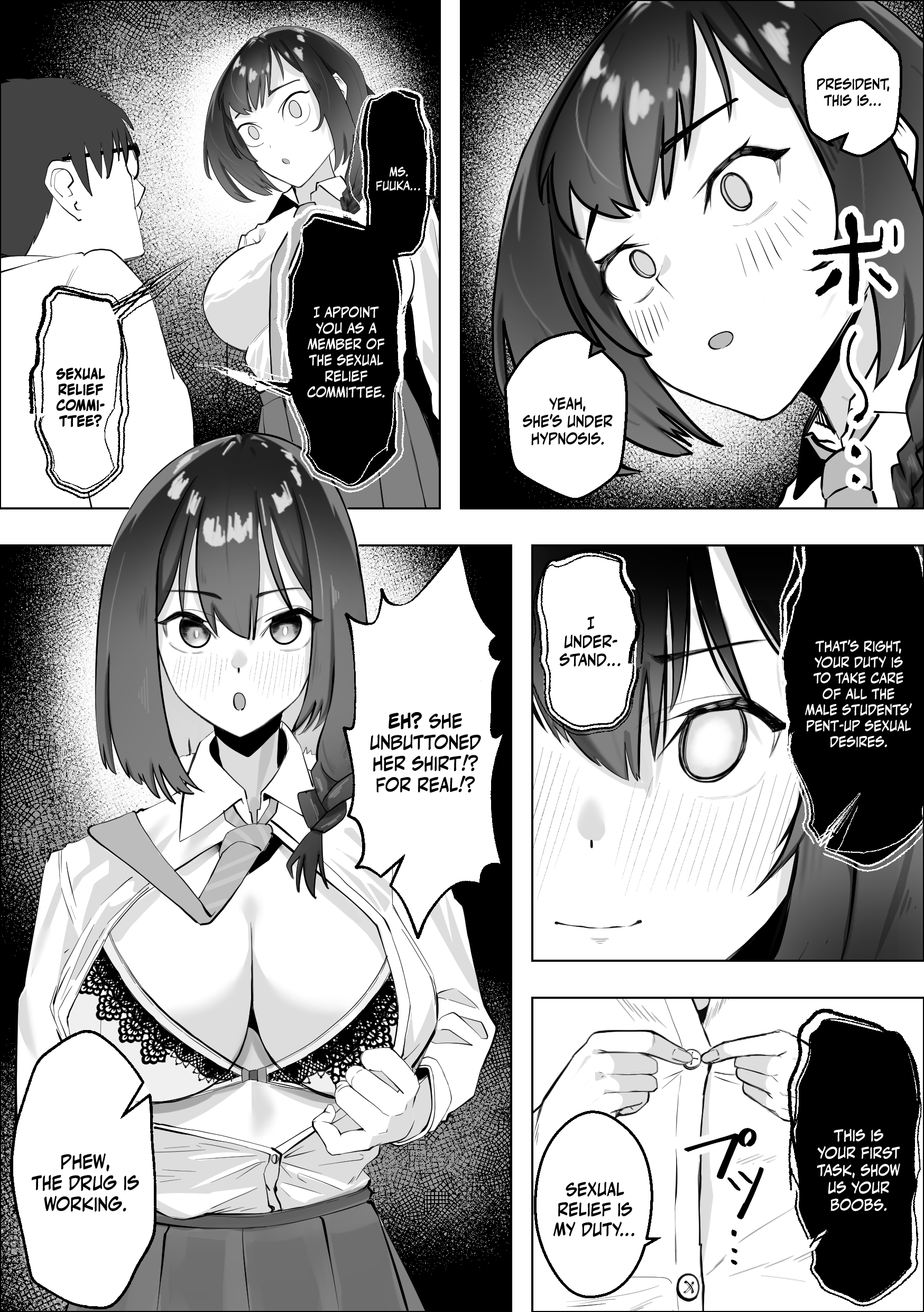 Hentai Manga Comic-Hypnosis Drug -Doing As You Please With The Virgin Disciplinary Committee Member--Read-5